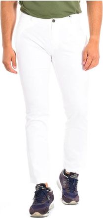 La Martina Rechttoe Recht Aan Broek - Heren - Slim Fit Broeken - Wit - W31 - Katoen - Broeken