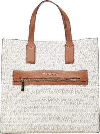 Michael Kors Pre-owned Tote Bags, female, White, Size: ONE SIZE Pre-owned Leather totes