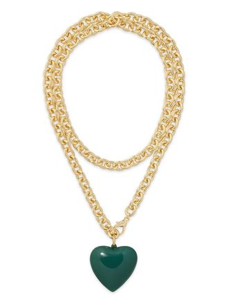 Roxanne Assoulin The Big Puffy heart-charm necklace - women - Brass - One Size - Gold