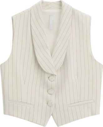 Imperial Vests, female, White, Size: XS Tailored Striped Gilet