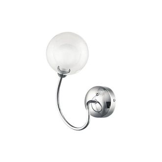 Fan Europe Applique blog in metallo cromato con diffusore in vetro