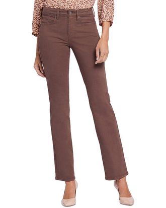 NYDJ Nydj Marilyn Coffee Bean Straight Leg Jean