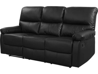 Habitat & Jardin Sof&aacute; negro 197 x 89 x 103 cm