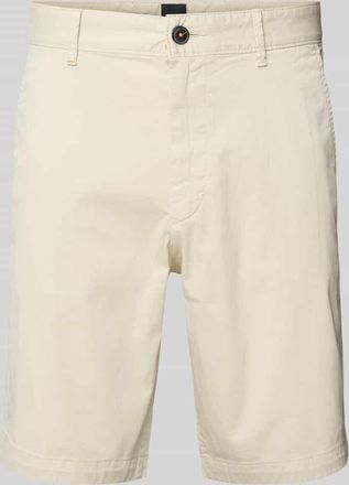 Boss Orange by Hugo Boss BOSS Orange Slim Fit Chino-Shorts mit Gürtelschlaufen in Ecru, Größe 38