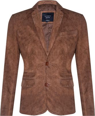 Infinity Leather Blazer suède jas Zachte Italiaanse leren jas