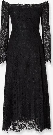 Fendi Vestito Bustier in pizzo macram&eacute; nero - FENDI - gender_Woman