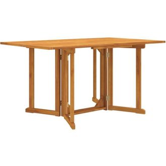 vidaXL Vidaxl - Tavolo Giardino Pieghevole a Farfalla 150x90x75cm Massello Teak