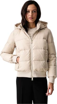 A|X Armani Exchange Korte Donsjas - Dames - Jassen - Beige - Maat: XS