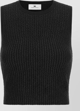 Elisabetta Franchi ribbed sleeveless knit top
