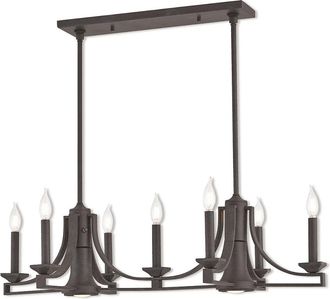 Livex Lighting Livex Trumbull 9 Light Bz Linear Chandelier