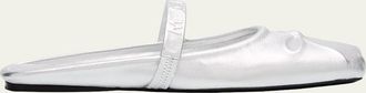 Marni Sabot Metallic Mary Jane Ballerina Flats