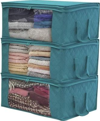 OEM Housse De Rangement Sous Lit - - 3pcs - Bleu - Plastique - Adulte