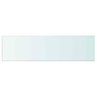 Berkfield Home Shelves 2 pcs Panel Glass Clear 110x30 cm