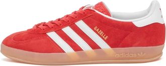 adidas Indoor Gazelle Scarlet White Gum - Heren - Skateschoenen - Rood - 45 1/3 EU - Su&egrave;de - Fitness