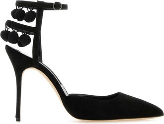 Manolo Blahnik Black suede Tumusami pumps