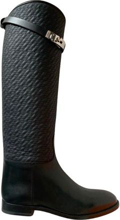 Herm&egrave;s Black Jumping Boots New In Box Size 37