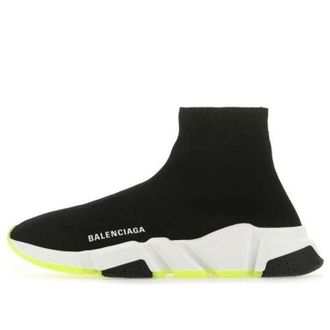Balenciaga (WMNS) Balenciaga Speed Sneaker Black Neon Yellow 587280W2DB91016