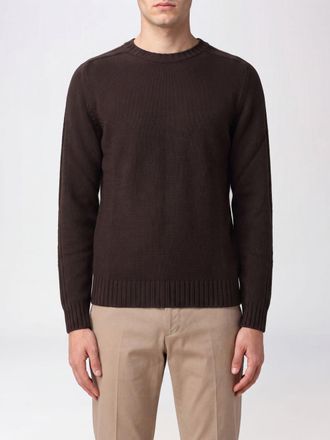 Dondup Long-Sleeved Crewneck Cotton Knit Jumper with Ribbed Trims