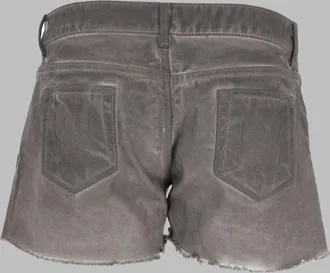 Rick Owens Denim Shorts - Charcoal