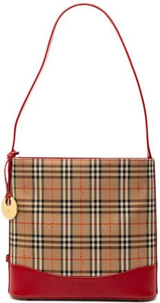 Burberry Pre-owned Burberry Haymarket Check Canvas Shoulder Bag Ladies 1I6G7ANBK59K760A