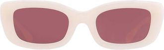 Coach Pomace Red Rectangular Ladies Sunglasses HC8390U 580575 51