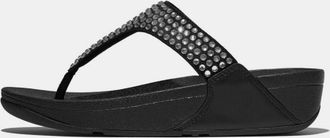 FitFlop Dames Fit Flop Lulu Maxi-Crystal Teen-Post Sandalen in Zwart
