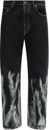 Off-white Logo Jeans - Heren - Regular Fit Jeans - Zwart - W30 - Katoen - Jeans