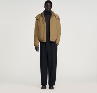 Sandro Anorak con cuello alto y capucha