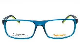 Timberland TB50017 Rectangular Injected Propionate Eyeglasses - Blue