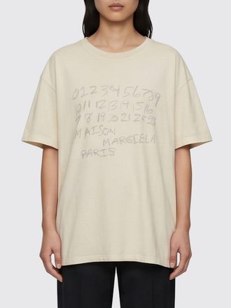 Maison Margiela T-shirt girocollo in cotone con Numeric Logo