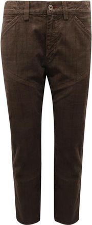 Mason's Prins van Wales Ruit Jeans - Heren - Slim Fit Jeans - Bruin - W30 - Jeans
