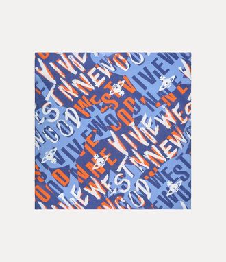 Vivienne Westwood Logomania Handkerchief Logomania Blue-logomania Unisex