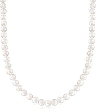 Ross-Simons 7-8mm Cultured Pearl Necklace With Sterling Silver Magnetic Clasp