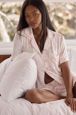 Eberjey Short-Sleeve Shorts Pajama Set