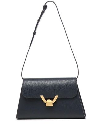 Coccinelle small Dew shoulder bag - women - Calf Leather (top grain) - One Size - Blue