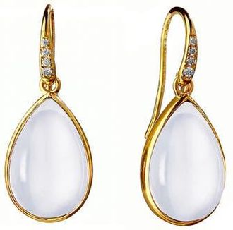 Syna Bloom Tear Drop Earrings in Moon Quartz at Nordstrom, Size Medium