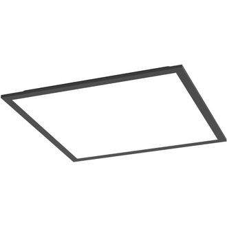Loops Sleek Modern Black Square Ceiling Light for Contemporary Indoor Spaces