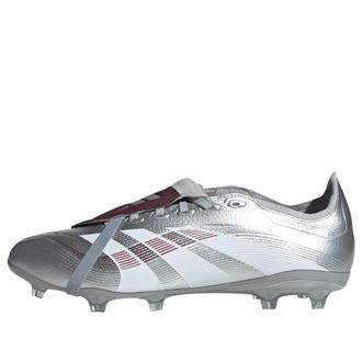 adidas x Jude Bellingham Predator League Fold Over Tongue FG MG Silver Metallic Burgundy JQ2688