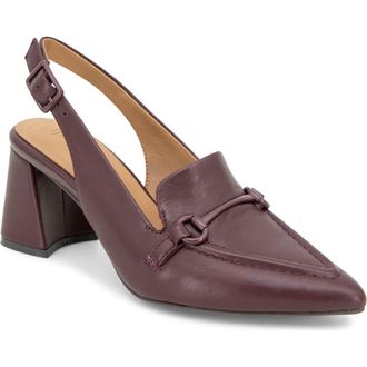 Gentle Souls Dawson Slingback Pump in Burgundy Leather at Nordstrom Rack, Size 5.5