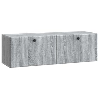 vidaXL Mueble De Tv De Pared 98 X 31 X 30 Cm Sonoma Gris Vidaxl