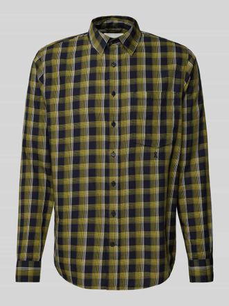 Armedangels Armedangels Regular Fit Freizeithemd mit Label-Stitching Modell NOAAMOS in Apfel, Gr&ouml;&szlig;e XXL