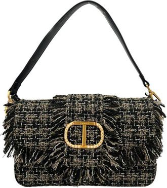 Twinset Zwarte PU Dames Schoudertas