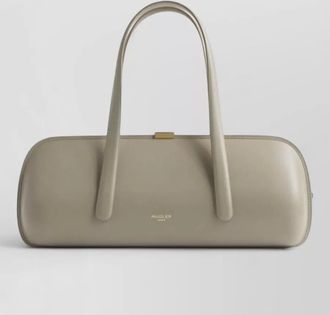 MUGLER spiral curve clutch bag