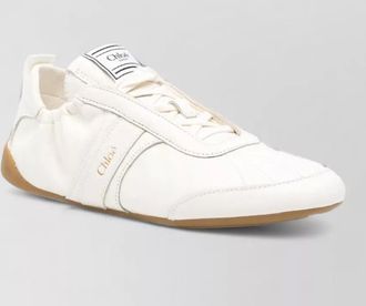 Chlo&eacute; leather low-top sneakers