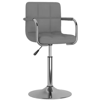 vidaXL Silla De Comedor De Tela Gris Claro Vidaxl
