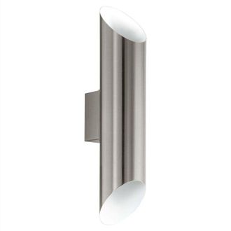 Eglo Eglo - Agolada - led Outdoor Up Down Wall Light Stainless Steel, White IP44