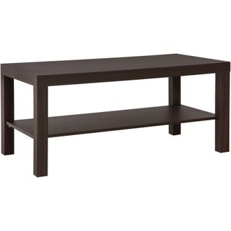 HOMCOM Homcom - Tavolino da Salotto Rettangolare Moderno con Ripiano 90x45x44.5cm Legno