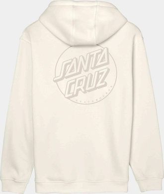Santa Cruz Mens Santa Cruz Mens Tonal Opus Dot Stripe Hoodie - White - Size: 42