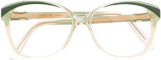 Saint Laurent Pre-owned Acetate sunglasses - Dames - Vintage Accessoires - Groen - ONE Size - Vintage