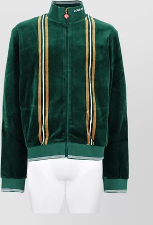 Casablanca velvet zip-up sweatshirt